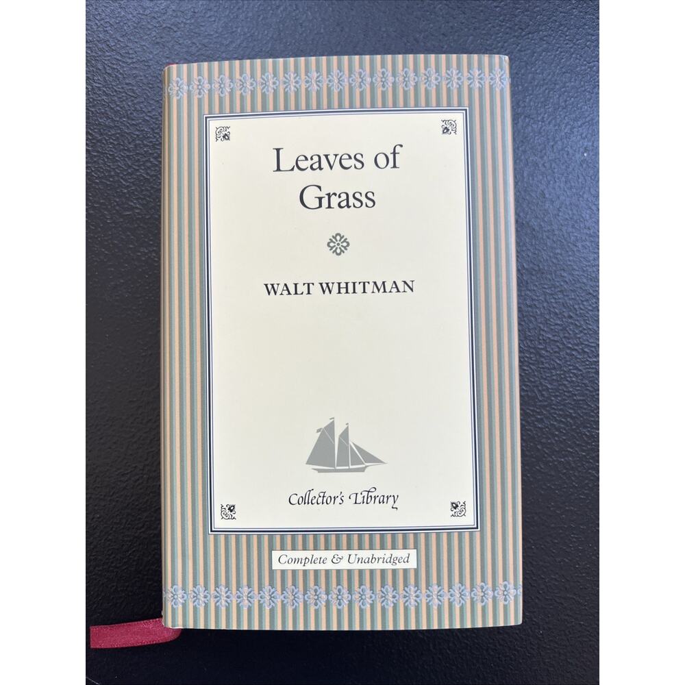 LEAVES OF GRASS COLLECTOR'S LIBRARY Walt Whitman - Hardcover Mini Book V. Good